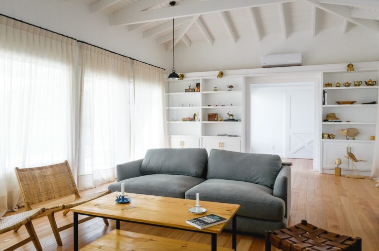 Living de casa de campo